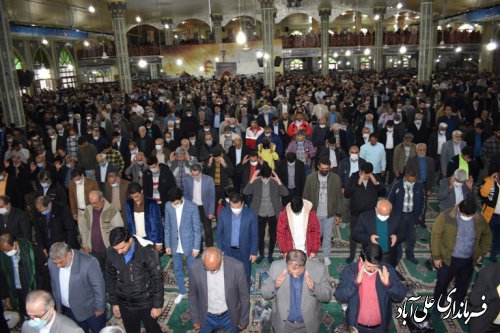 برگزاری با شکوه نماز عید فطر در علی آبادکتول