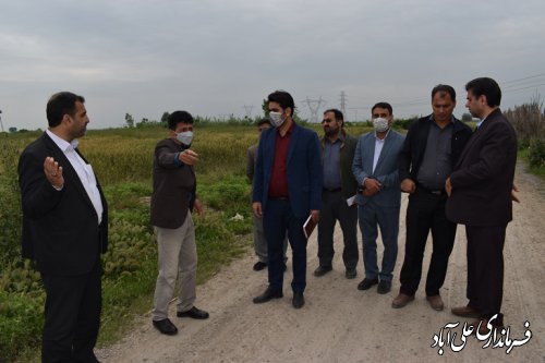 بازدید میدانی فرماندار علی آبادکتول از چند روستای بخش مرکزی 