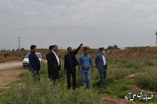 بازدید میدانی فرماندار علی آبادکتول از چند روستای بخش مرکزی 