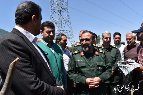 خط انتقال آب کشاورزی به زمینهای زرین گل به بهره برداری رسید