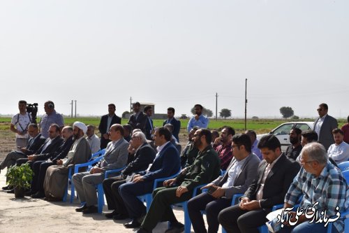 کلنگ مدرسه خیر ساز روستای امام آباد سیستانیها برزمین زده شد