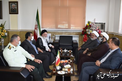 حضور دکتر یوسف الناصری نائب رئیس سابق حرکه النجباء عراق در فرمانداری  