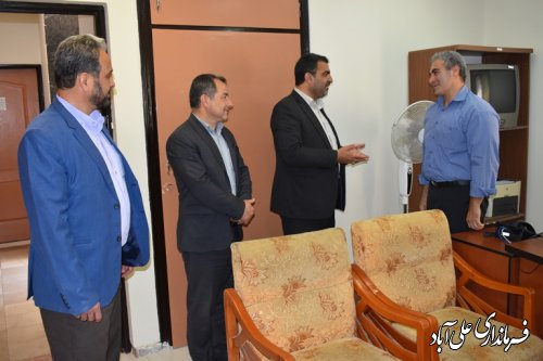 دیدار فرماندار علی آباد کتول با رئیس و کارکنان اداره تعاون،کار و رفاه اجتماعی شهرستان