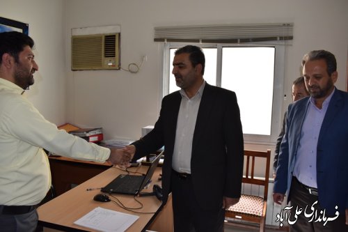 دیدار فرماندار علی آباد کتول با رئیس و کارکنان اداره تعاون،کار و رفاه اجتماعی شهرستان
