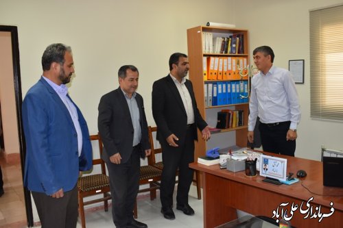 دیدار فرماندار علی آباد کتول با رئیس و کارکنان اداره تعاون،کار و رفاه اجتماعی شهرستان