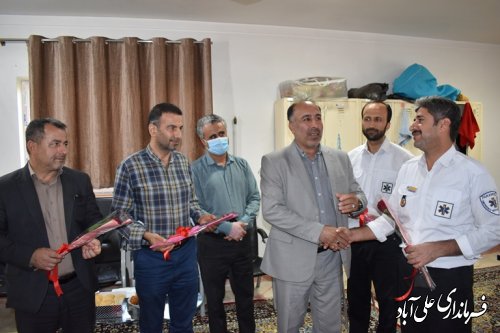 پرسنل اورژانس علی آبادکتول تجلیل شدند