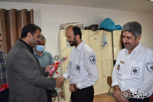 پرسنل اورژانس علی آبادکتول تجلیل شدند