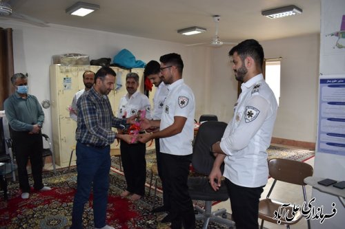پرسنل اورژانس علی آبادکتول تجلیل شدند