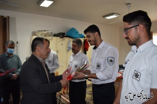 پرسنل اورژانس علی آبادکتول تجلیل شدند