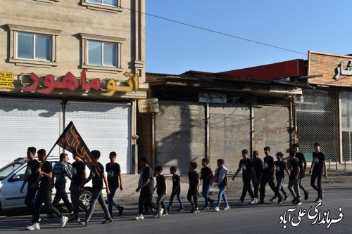 برگزاری پیاده روی دلدادگان اربعین در علی آبادکتول