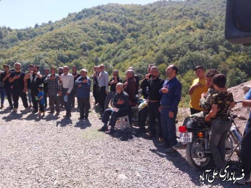 برگزاری پیاده روی دلدادگان اربعین در علی آبادکتول