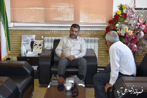 برنامه ملاقات مردمی فرماندار علی آباد کتول برگزار شد 