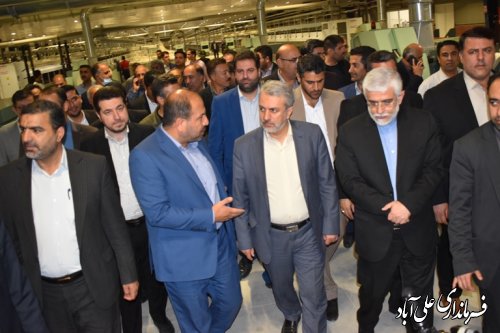 بازدید  وزیر صنعت،معدن وتجارت  از شهرک صنعتی  علی آبادکتول 