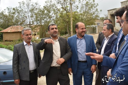 پیگیریهای ادامه دار فرماندار علی آبادکتول جهت رفع مشکلات عمرانی شهرستان 