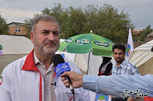 با حضور دبیر کل جمعیت هلال احمر کشور خانه هلال در محله گلریز فاضل آباد افتتاح شد