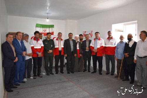 با حضور دبیر کل جمعیت هلال احمر کشور خانه هلال در محله گلریز فاضل آباد افتتاح شد