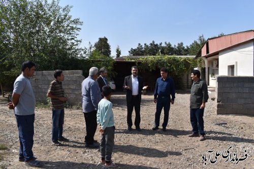 بازدید فرماندار از سازمانهای محمدآباد بهلکه نفس ، صالح آباد و سیدخان بدراق آنه گلدی