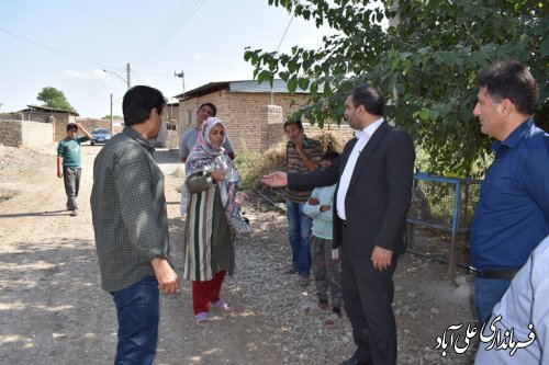 بازدید فرماندار از سازمانهای محمدآباد بهلکه نفس ، صالح آباد و سیدخان بدراق آنه گلدی