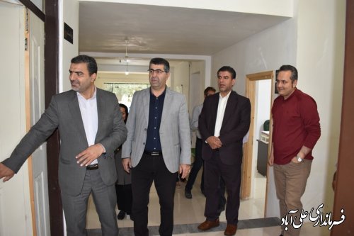 دیدار فرماندار با کارکنان شبکه دامپزشکی علی آبادکتول