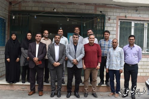 دیدار فرماندار با کارکنان شبکه دامپزشکی علی آبادکتول