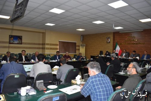 جلسه ستاد بازآفرینی شهری علی آبادکتول برگزار شد