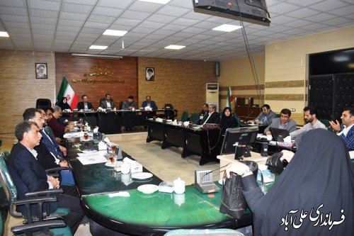 جلسه ستاد بازآفرینی شهری علی آبادکتول برگزار شد