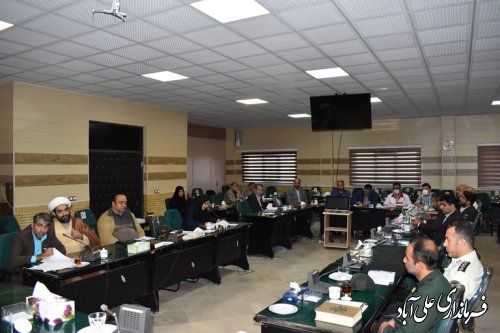 هفتمین جلسه شورای هماهنگی مبارزه با مواد مخدر شهرستان برگزار شد .