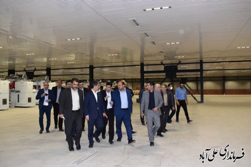 بازدید دکتر رسولیان" معاون وزیر و مدیرعامل سازمان صنایع کوچک و شهرکهای صنعتی کشور از شهرک صنعتی علی آباد کتول