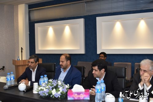 بازدید دکتر رسولیان" معاون وزیر و مدیرعامل سازمان صنایع کوچک و شهرکهای صنعتی کشور از شهرک صنعتی علی آباد کتول