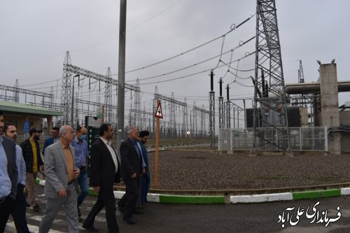 بازدید سردار رحیمی معاون امور سازمان پدافند غیرعامل کشور از نیروگاه برق علی آباد کتول
