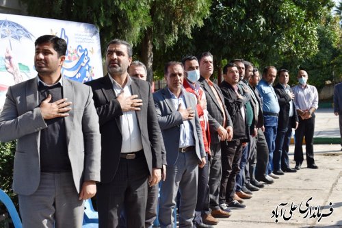 زنگ پدافند غیر عامل  همراه مانور امداد و نجات دانش آموزی در هنرستان شهید رجایی علی آباد کتول نواخته شد