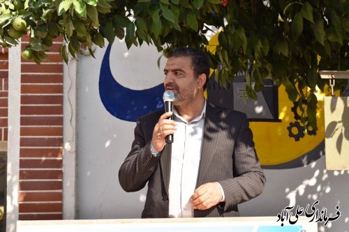 زنگ پدافند غیر عامل  همراه مانور امداد و نجات دانش آموزی در هنرستان شهید رجایی علی آباد کتول نواخته شد