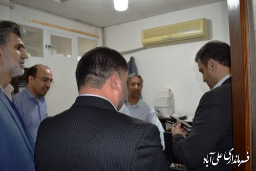 بازدید سرزده فرماندار از شهرداری علی آباد کتول 