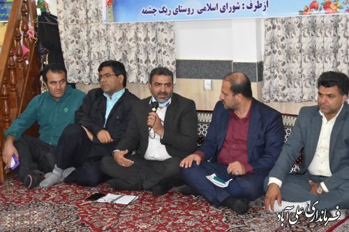 برگزاری میز خدمت در روستای ریگ چشمه