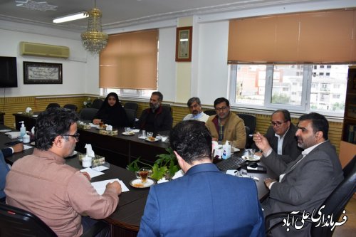 جلسه کارگروه گندم ، آرد و نان شهرستان علی آبادکتول برگزار شد 