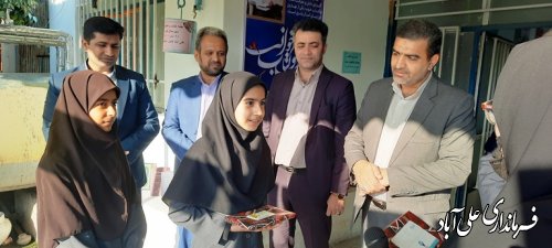 زنگ کتاب و کتاب خوانی در دبیرستان دخترانه کوثر علی آباد کتول نواخته شد 
