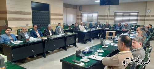 چهارمین جلسه کارگروه پسماند شهرستان علی آباد کتول برگزار شد .