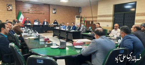 چهارمین جلسه کارگروه پسماند شهرستان علی آباد کتول برگزار شد .
