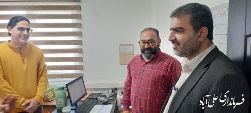 بازدید سرزده فرماندارعلی آباد کتول از اداره امور منابع آب