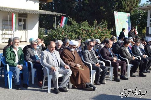 برگزاری صبحگاه مشترک به مناسبت گرامیداشت و آغاز هفته بسیج در علی آباد کتول