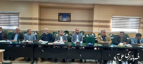 هشتمین جلسه شورای هماهنگی مبارزه با مواد مخدر علی آبادکتول برگزار شد .