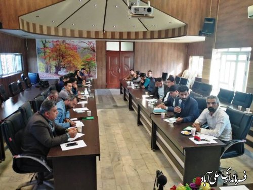 جلسه ماهانه دهیاران بخش کمالان علی آبادکتول برگزارشد