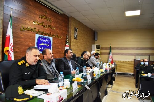 آیین تکریم و معارفه فرمانده انتظامی شهرستان علی آباد کتول 