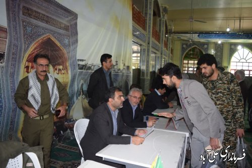 میزخدمت جهادی در مصلی امام رضا (ع) علی آبادکتول برگزار شد