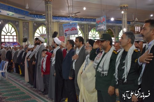 به مناسبت هفته بسیج، همایش بزرگ میثاق با ولایت شهرستان علی آباد کتول برگزار شد