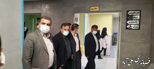 دیدار فرماندار با پرستاران بیمارستان بقیه الله اعظم علی آبادکتول به مناسبت روز پرستار