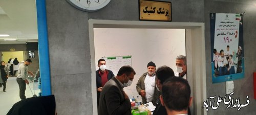 دیدار فرماندار با پرستاران بیمارستان بقیه الله اعظم علی آبادکتول به مناسبت روز پرستار