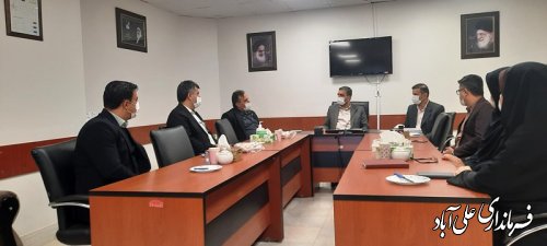 دیدار فرماندار با پرستاران بیمارستان بقیه الله اعظم علی آبادکتول به مناسبت روز پرستار