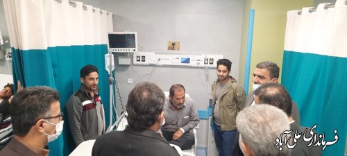 دیدار فرماندار با پرستاران بیمارستان بقیه الله اعظم علی آبادکتول به مناسبت روز پرستار