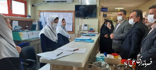 دیدار فرماندار با پرستاران بیمارستان بقیه الله اعظم علی آبادکتول به مناسبت روز پرستار